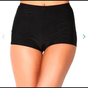 iheartraves black high wasted shorts